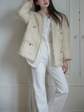 Wool Egyptian Gold Double C Royal Handicraft Loose Small Fragrant Long-Sleeved Coat Coat Women Autumn