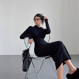 Purely Sexy Autumn And Winter Dress Femininity Over The Hips Over The Knee Dress Babes Hooded Long Sleeves Under The Long Skirt
