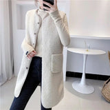 Long-Term Vest Women In Autumn And Winter Long Imitation Lamb Wool Horse Clip Fashion New Gas Lady Coat Woman