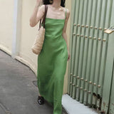 French Retro Elegant Temperament Breathable Sleeveless Sleeveless Dress Women's New Lazy Wind Holiday Dress