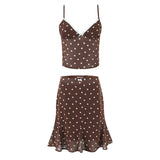 Vintage Babes Holiday Lace Lace Lace Sling Vest + Lotus Side Half-Dress Suit