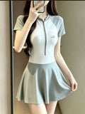2026 New Swimsuit Girl Girl Girl Swimsuit Dress Swimsuit Swimsuit Summer Sports Body Cover