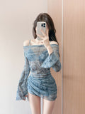 Strict 2026 New Swimsuit Women Split Three-Piece Korean Version Of The Sexy Hoodie In The Thin Belly Conservative Swimsuit