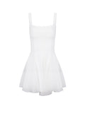 White Suspension Dress Woman's New Net Canopy Fairy Advanced Sense Certificate Long Dress Thin Dress