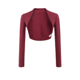 Ken Bean With The Same Long-Sleeved Short Sunscreen Small Shoulder Shawl Wearing A Casual Blouse Repair Elastic Shawl