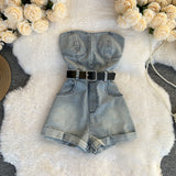 Brassing Fit Panty Women's New High-Rise Thin Leg Shorts Small Casual Jumpsuit Hottie Trousers