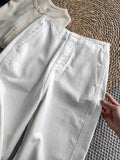 Treasure Trousers, Big Thin! Imported Cotton Sickle Jeans Women Early Autumn Cocoon High-Rise Thin Nine Trousers