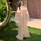 2026 New White Moonlight Chinese Holiday Fairy Dress Retro Temperament High-End Dress Temperament Two-Piece