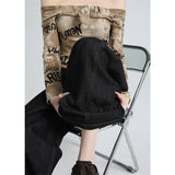 Black Gold Back Elastic Tight Retro Fashion Anti-Fading Jeans Women's Autumn New Commuting Scissors