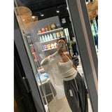 Korean Version Of The Design Of The Stitching Color Loose Waist Drawstring Hanging Loose Striped Suit Trousers Broad Leg Trousers 2 Colors