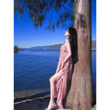 2025 Pink Holiday Windy Back Suspension Dress Seaside Photo Exquisite Fairy Beach Dress