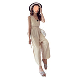 Pantyhose Women's Summer 2025 New Korean Version Of High-Rise Thin Fashionable Temperament Goddess Chiffon Broad-Legged Jumpsuit