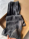 CHAO Class Recommended! Great Wear ~ Heavy Black Copper Ammonia Casual Pants Women Summer Soft Smooth Broad Leg Pants