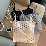 1053# Human Cotton Pure Sweet Hottie Sexy Bare Back To Thin Sling Vest Woman With Chest Pad Yoga Suit Hundred