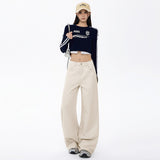 Broad-Legged Jeans Women 2026 Autumn New Loose Fall Feeling With Retro Drag Straight Trousers Women