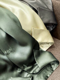 40 Mme Heavy Silt Shirt Silk Silk High-End Temperament Shirt Female 1126