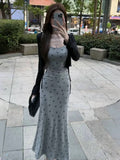 French Pure-Fant Wind-Style Bow Bow Sling Dress Sun-Screen T-Shirt Suit Women's Summer Popular Beautiful Suit This Year