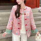 The New Chinese Style Songjin Coat Coat Autumn Lady Wears
