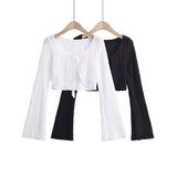 Vintage Sunscreen Cardigan Women's Short Summer Chan Shoulders With Hollow White Knitwear Coat Small Hooded Shirt