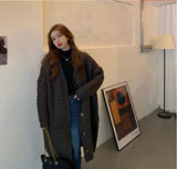 Autumn And Winter Coat Women's Long Sweater Loose Outside Wearing Autumn And Winter New Korean Version Of Lazy Coat Blouse