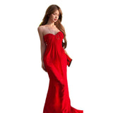 Romantic Braided Cross-Band Adjustment Red Mowing Light Wedding Dress Dress Dress Dress