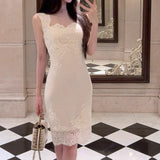 The Lace Dress In The Fur Is Slimming Girl Autumn And Winter