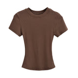 Kardashian's New Short-Sleeved T-Shirt With Spring And Summer Sexy Ants Round-Neck Tight-Up T-Shirts