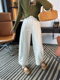 Pear Type Of Grace Pants ~! Shading Thin Nine-Point Scissors Jeans Women 2026 Autumn New Loose Broad Leggings