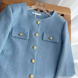 Small Fragrant Coat Women's Spring And Autumn New French Wind Blowing Street Loose Temperament Long-Sleeved Top