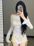 Seaside Vacation Senior Sense Of The Swimsuit Women's Long Sleeve Sunscreen Three-Piece Swimsuit Shirt Sexy Pure Swimsuit