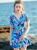 Yan 2026 New Women's Dress Dress Korean Version Of Conservative Belly Thin Chest Gathering Hot Spring Swimsuit