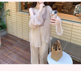 Soft Clouds R-Shirts Light And Knitted Coat Soft Lazy Outside