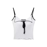Summer Repair Inside The Sleeveless Vest Wearing Hottie Milk Want To Wear Sex V Collar Small Sling Girl