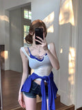 2135,894 # Summer Cash Two Sets Of Perspective Tiansi Vest Repair Inside The Cross-Wrapped Chest Sexy