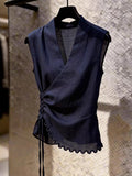 Chic Unique Super-Looking Top High Sense 2026 Summer New Design Sense Of Niche Temperament Casual Women's Clothing