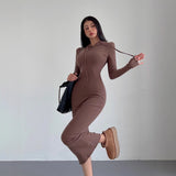 Purely Sexy Autumn And Winter Dress Femininity Over The Hips Over The Knee Dress Babes Hooded Long Sleeves Under The Long Skirt