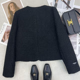 Tuff Inside The Gutter And Cotton French Double Row Fragrant Style Temperament Short Coat Autumn And Winter New 2025 Women's Top Women's Clothing
