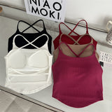 2874# Exploding Car Sewing Thread Sling Vest Cross-Back Care Machine All-In-One Chest Pad Sexy Large Bare Back