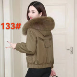 Pai Over The Women's Winter New Cotton Coat Small Man To Thicken The Waist To Keep Warm Collar Coat