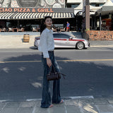 26 Years Of Spring And Summer New High-Rise Slim Slim Micro Loose Bamboo Texture Soft Jeans Women