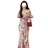 Tea Break French Irregular Lotus Leaf Edge Crumb Dress High-End Feel Unique Beautiful Cloak Skirt Female Summer
