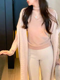 F Line Xu Research Diary 2025 Autumn And Winter New Hanging Neck Wool Bottoming Shirt Knitted Top Woman