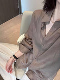 CHAO-Level Recommendation!Old Money Style High-End Tobacco Stinging Shirt Women 2025 Summer Loose Sunscreen Top