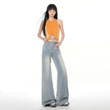 The Elastic Micro-Tlave Jeans Women In The Spring Of 2026 New Non-Legged Tug Trousers Summer Thin