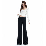 Hottie | No Legging Horseshoe Trousers Blue Gray Micro-Tipped Jeans Women Autumn 2026 New High-Rise Thin