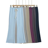 2025 New Hottie Sexy Low-Rise Purple Casual Pants Women Summer Thin Drawstring Soft Comfortable Horn Pants