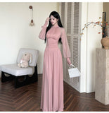 [Original] Spring And Summer New French Mesh Splicing Lantern Sleeve Dress Fairy Fluttering Tall