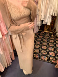 Sister Dating Day Bow Tie Raccoon Velvet Skirt Straight Thin Knitted Skirt Pure Color