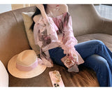 Who Said It Is Not Pure Love Of God Of War? Chiffon Short Dress Shoulder Shirt Spring And Summer Fresh And Sweet