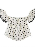 The New French Age Reduction One-Word Collared Collared Shirt Women's Summer Design Feeling Lote Leaves Side Shoulder Temperament Blouse